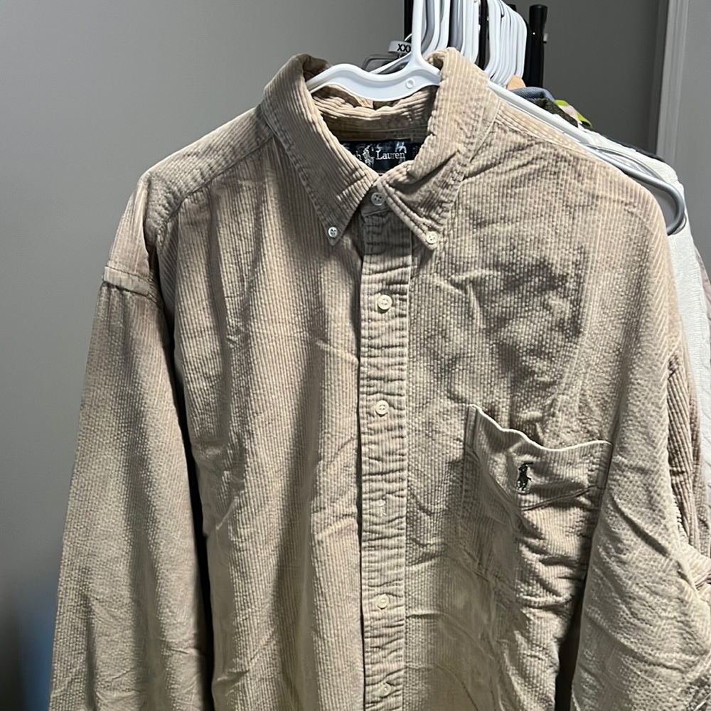 Ralph Lauren, velvet, XL, shirt men
